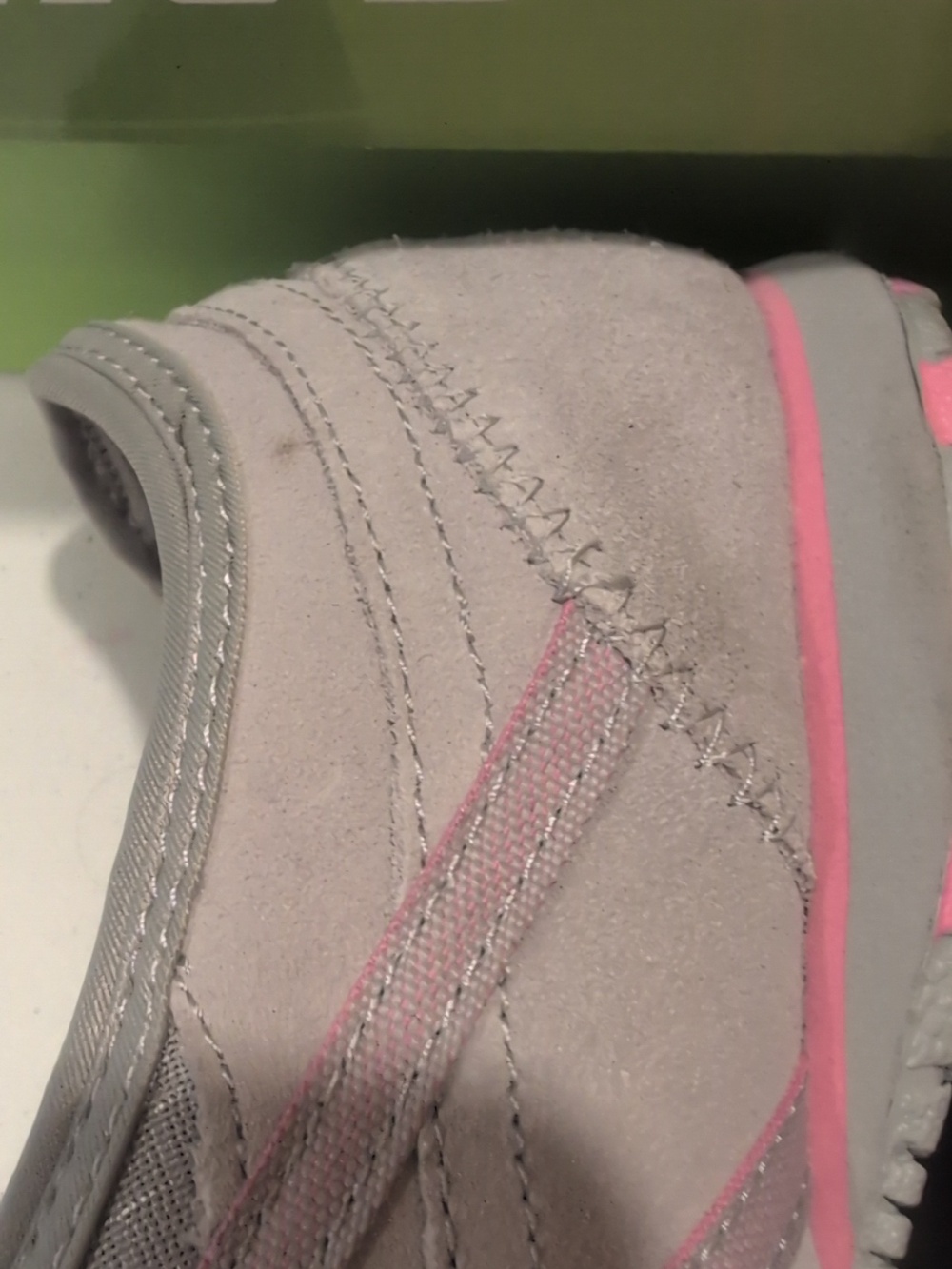 Skechers Women's Slip-On Sneakers in Gray and Pink - Picture 3 of 8